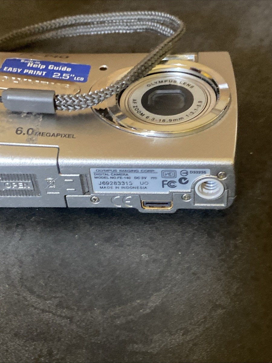 Olympus FE-140 6.0 MP Compact Digital Camera Silver READ DESC. | eBay