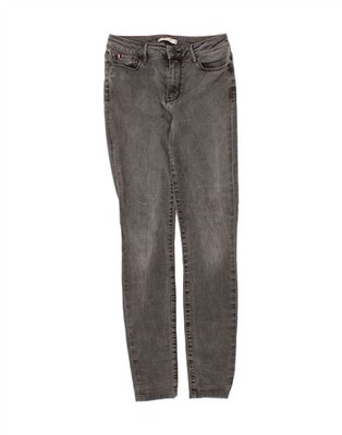 Tommy Hilfiger Damen Skinny Jeans W30 L30 Grau Baumwolle HD02
