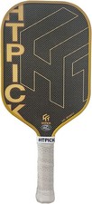 HTPICK 3K Raw Carbon Fiber Pickleball Paddle Gold Titanium PP Honeycomb Core