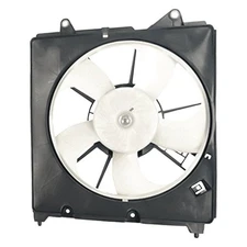 Radiator Cooling Single Fan Assembly For Honda Fit 15-20 Replacement Driver Side