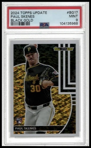 2024 Topps Update Series - Topps Black Gold Paul Skenes #BG-17 (RC) PSA 9
