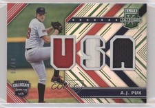 2018 Panini Elite Extra Edition USA Materials Emerald 3/10 AJ Puk #USAM-AP hg6