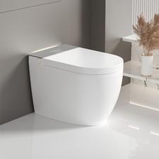 Bidet Smart Toilet Auto Open Close Heated Seat Auto Flush Remote Foot Sensor LED