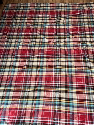 Pottery Barn PB Teen Wrangler Plaid Full/Queen Bettbezug Rot Multi Baumwolle LESEN - Bild 3 von 12