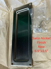 Baldwin 8571-150 Sliding Door Pulls Flush Design Satin Nickel 6.5" x 2.5" NOS