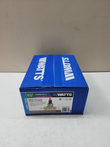 Watts 1-1/4 in. Lead-Free Copper Silicon Double Union Pressure Reducing Valve