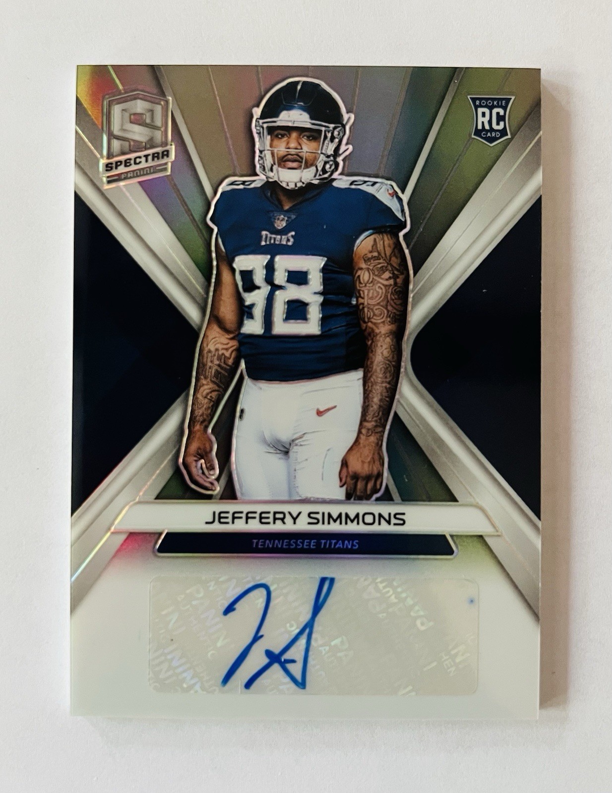 Jeffery Simmons Panini Spectra Rookie Autographs #RAJS Base