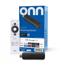 onn Full HD Streaming Device Google TV 8GB Storage 1.5GB RAM Voice Remote