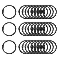 50 StüCke Binder Ringe 1 Zoll Lose Blatt Binder Ring Metall Buch Ringe Schwarz