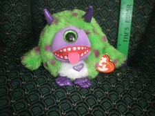 Ty MONSTAZ 5" *REG *TROUBLE * GREEN * 2012 * MWMT * DOB:8/18 * RETIRED * HTF