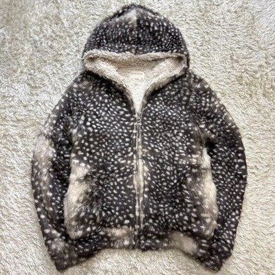 Tsumori Chisato fur Bambi spotted seal hoodie jacket size:2 | eBay