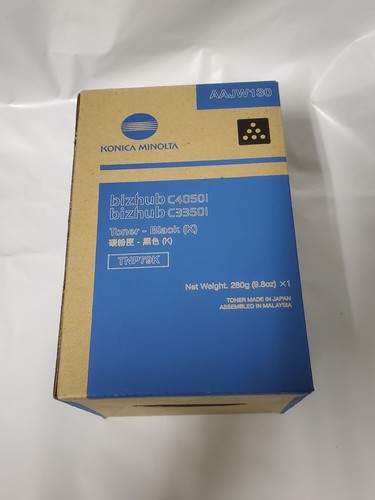 New Konica Minolta TNP79K Black Toner Cartridge AAJW130 Bizhub C3350i C4050i - Picture 1 of 2
