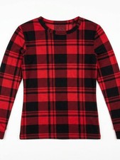 Cat Jack Boys Red and Black Plaid Long Sleeve Pyjama Top 10
