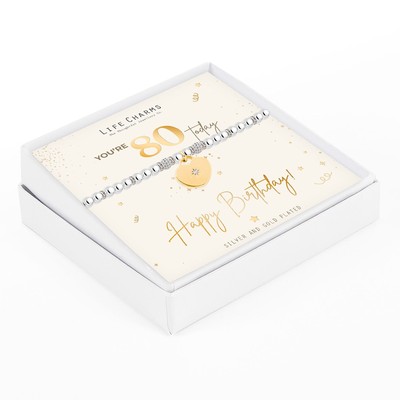 You're 80 Today Happy Birthday Geschenkbox Armband Geschenkideen für Großeltern