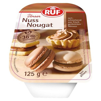 RUF Nuss-Nougat dunkel zart-schmelzend aus frisch gerösteten Nüssen 125g