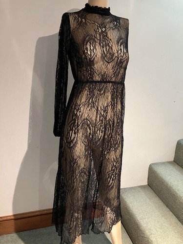 Black lace stretch over dress size 8 from Primark - Picture 2 of 10
