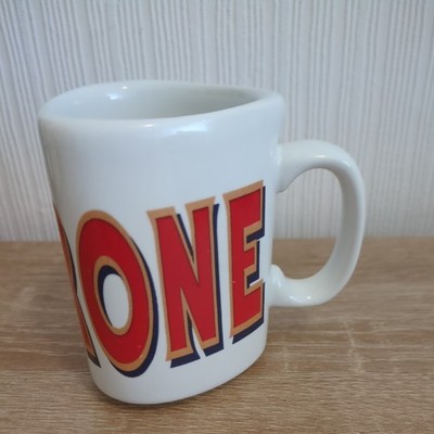 Toblerone Rot & Weiß Becher Keramik Made in England
