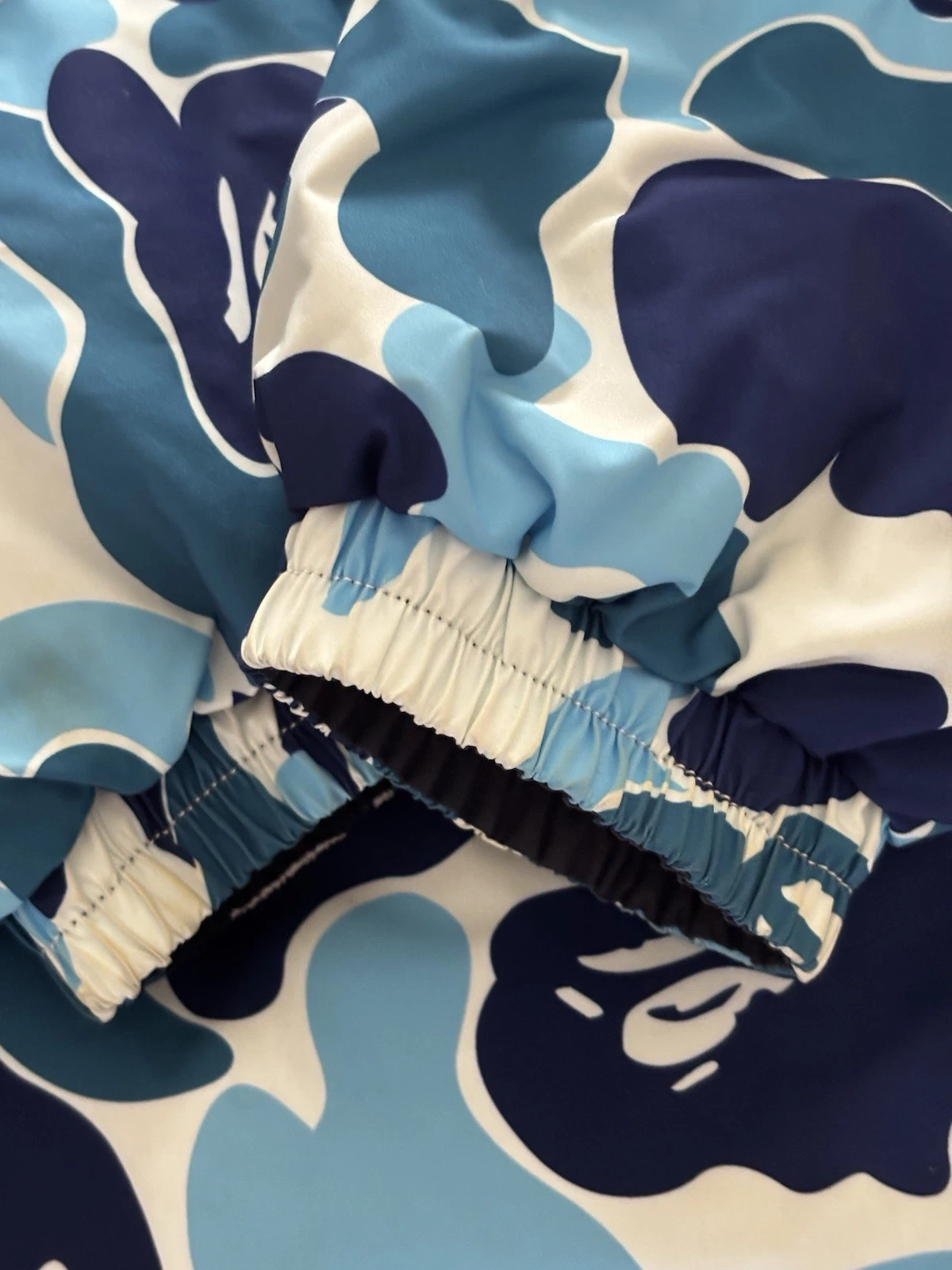 BAPE A Bathing Ape ABC Camo Reversible Down Jacket Blue Navy L Authentic - product detail image 4