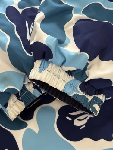 BAPE A Bathing Ape ABC Camo Reversible Down Jacket Blue Navy L Authentic image 4