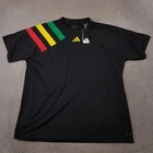 Adidas T-Shirt 2XL XXL Black Football Training Jersey Rasta Marley Fortore 23