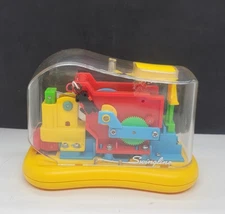 Vintage Swingline Acco 211XX Clear Body Electric Stapler Battery Operated Yellow