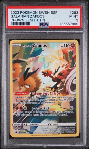Galarian Zapdos graded PSA 9 for sale on eBay