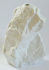 Royal KPM Bavaria Porzellan VASE Fels FELSEN 799/13 weiß HANDARBEIT Vintage ***