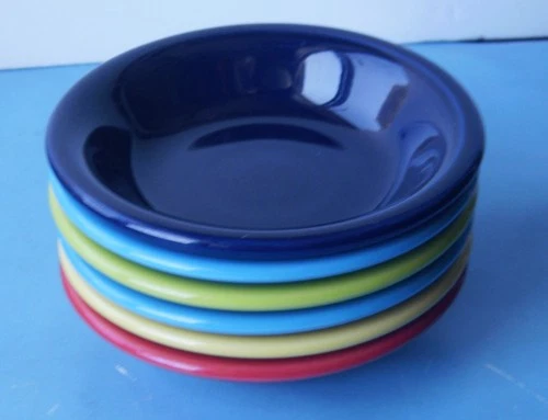 6 Pc. HLC New Fiesta 5 1/4 Inch Fruit Berry Bowl Homer Laughlin