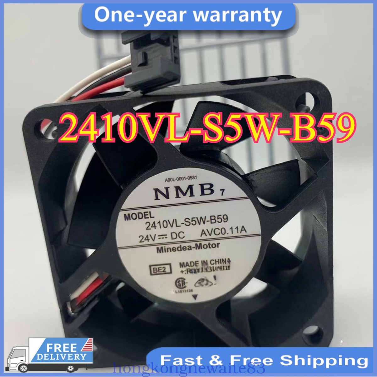 2410VL-S5W-B59 1PCS NEW NMB A90L-0001-0581 Fanuc system cooling fan 24V 0.11A