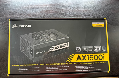 Corsair  AX1600i  80+ Titanium ATX Fully Modular Power Supply - Black 1600W