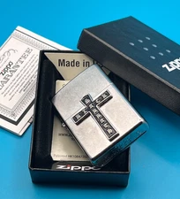 Brand New 2025 ZIPPO Lighter BLACK SABBATH CROSS Custom Design Street Chrome