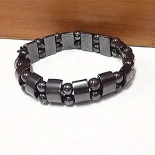 Magnetic Hematite Therapeutic Energy Healing Bracelet Cure Arthritis Men Jewelry