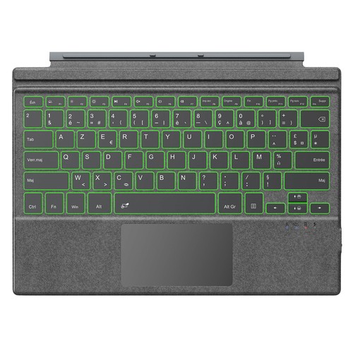 5.0 AZERTY Layout Tastatur Kabellose Bluetooth Tastatur mit LED Hintergrundbe...