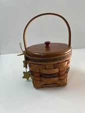 Longaberger 1989 Inaugural Basket with Wooden Lid