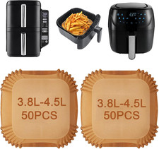 100Pcs Air Fryer Liners Disposable for Ninja Double Stack Air Fryer 7.6L SL300UK