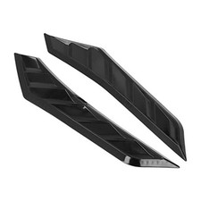 Gloss Black Hood Vents Bonnet Cover Rubber Front Bonnet Vent Universal for Car