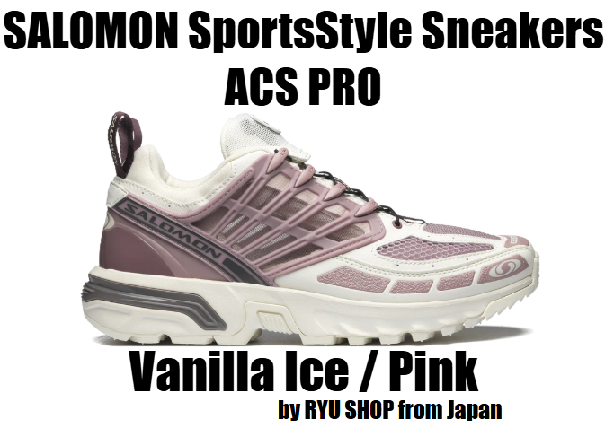 Salomon ACS PRO Sneakers in Vanilla Ice Pink Plum Kitten