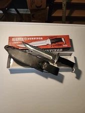 Gil Hibben Survivor Bowie Knife & Sheath | Extreme Survival | 15" Overall Length