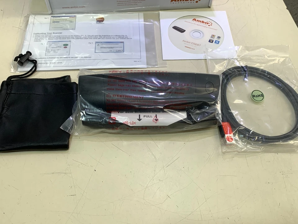 NEW AMBIR ImageScan PRO 687 DUPLEX CARD SCANNER MODEL:  DS687 DS687-3 - NEW - Image 4 of 4