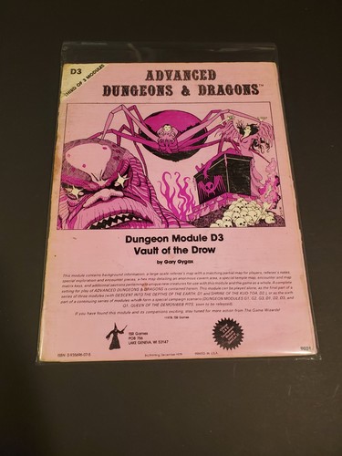 Dungeons & Dragons: Vault of the Drow 1978 ☆ D&D ☆ TSR ☆☆ Authentic ...