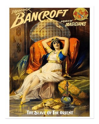Vintage Zauberplakat Wandkunst Exotische und Verzaubernde Dekoration E