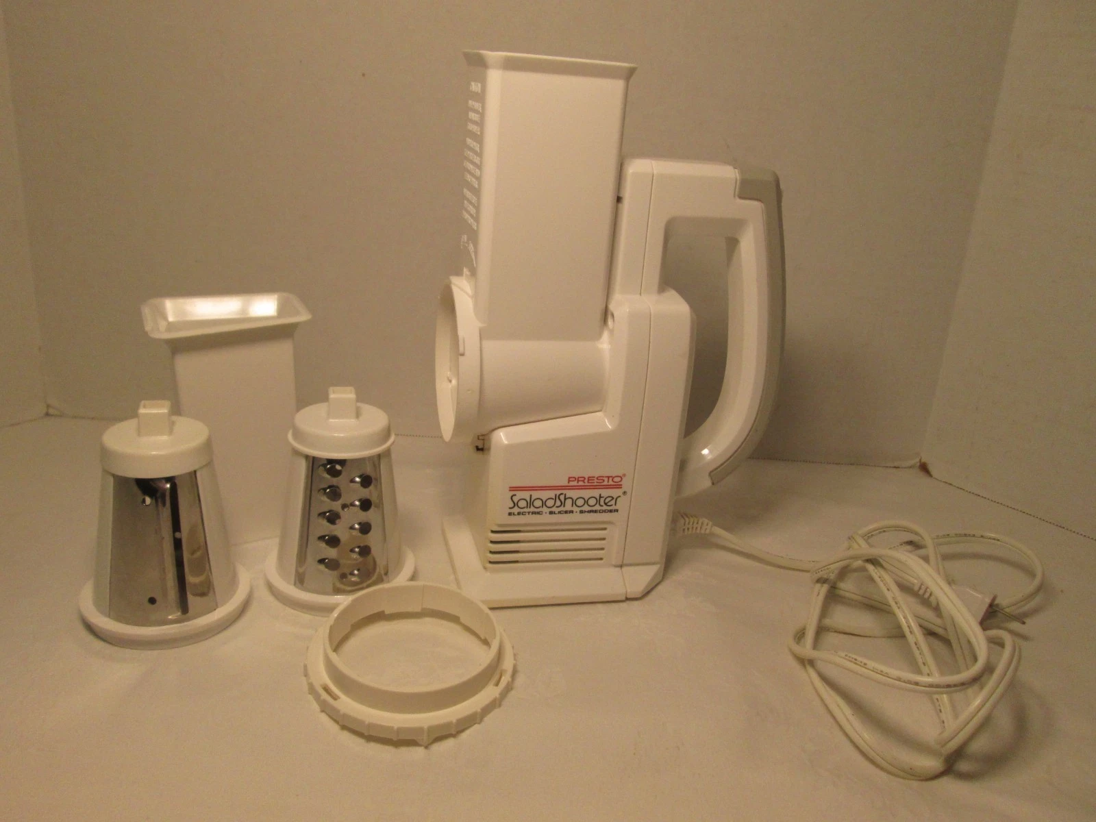 Vintage Presto Salad Shooter Electric Slicer Shredder Model 0291001
