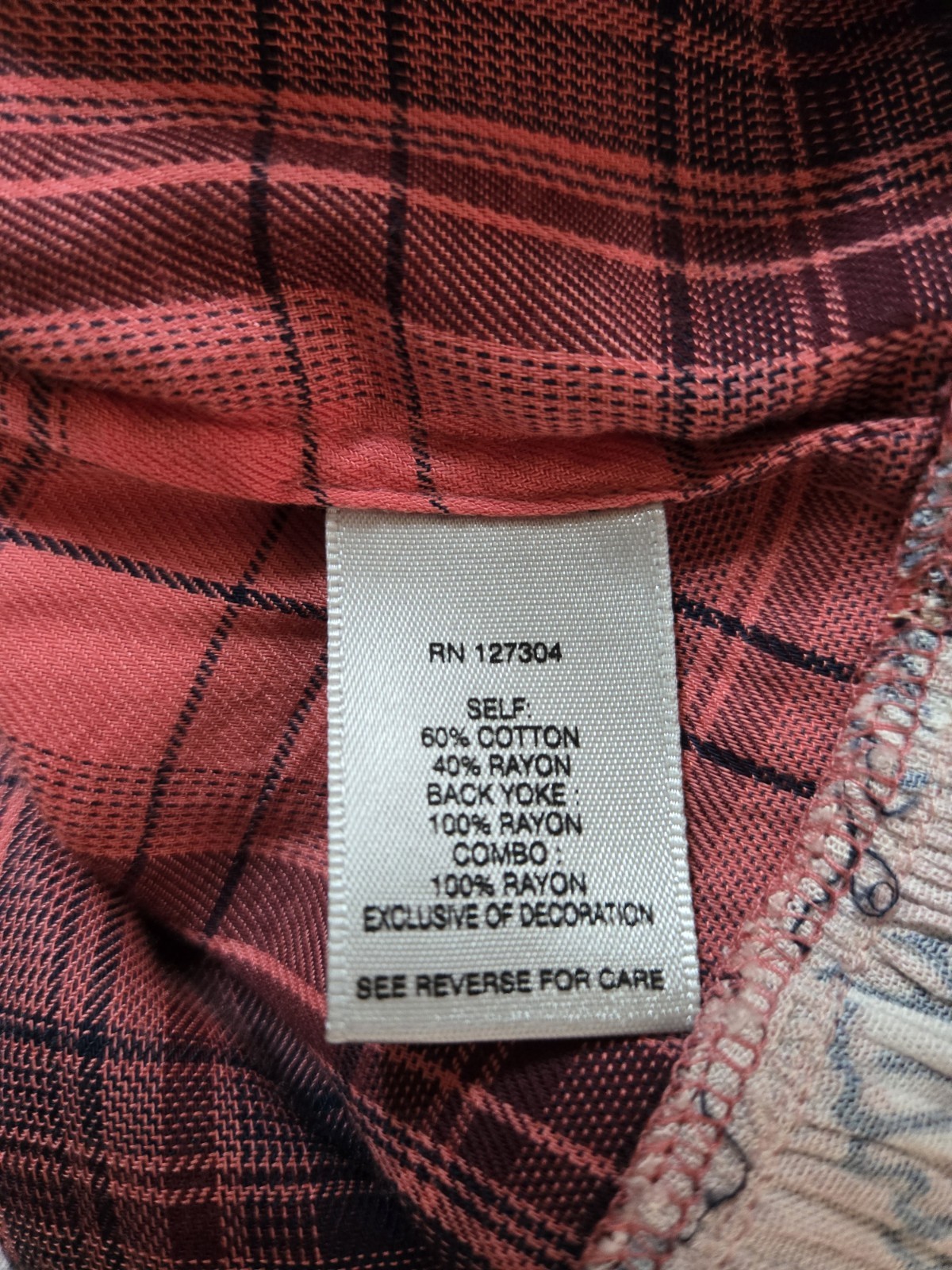 John Mark Embroidered Multi Pattern Blouse With F… - image 8