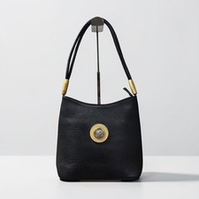 Gianni Versace Borsa Vintage Medusa Una Tracolla Pelle Nera Made in Italy Autentica