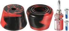 Roller Skate Toe Stops with Screwdriver, 1 Pair 82A Rubber Brake Stoppers Block