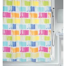 spirella Duschvorhang Bunt Textil verschiedene Größen Anti Schimmel Wasserdicht
