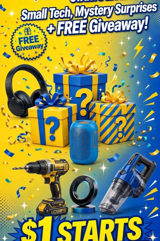 $1 STARTS LIVE! New Small Tech, Mystery Surprises + FREE Giveaway! Nov 3rd