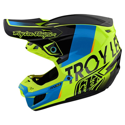 Troy Lee Adults SE5 Composite Qualifier Motorcycle Helmet Yellow LG - 182559004
