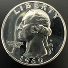 🔥1960 PROOF 90% SILVER WASHINGTON QUARTER 25¢ @ BELOW MELT🔥