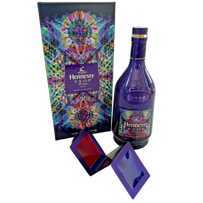 CARNOVSKY x HENNESSY VSOP Box Set EMPTY Purple Bottle RGB Color-Changing Art
